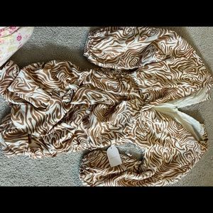 Song of style silky dress zebra print